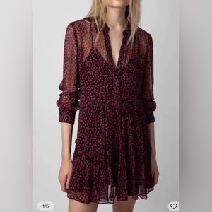 Zadig and Voltaire Razyelle crush mini dress ❤️